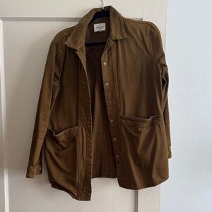 Sezane Will Denim Jacket - Olive Green